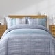 preview thumbnail 6 of 33, Shatex Kids 2 Piece Geometric Comforter Set Blue-3 - Twin