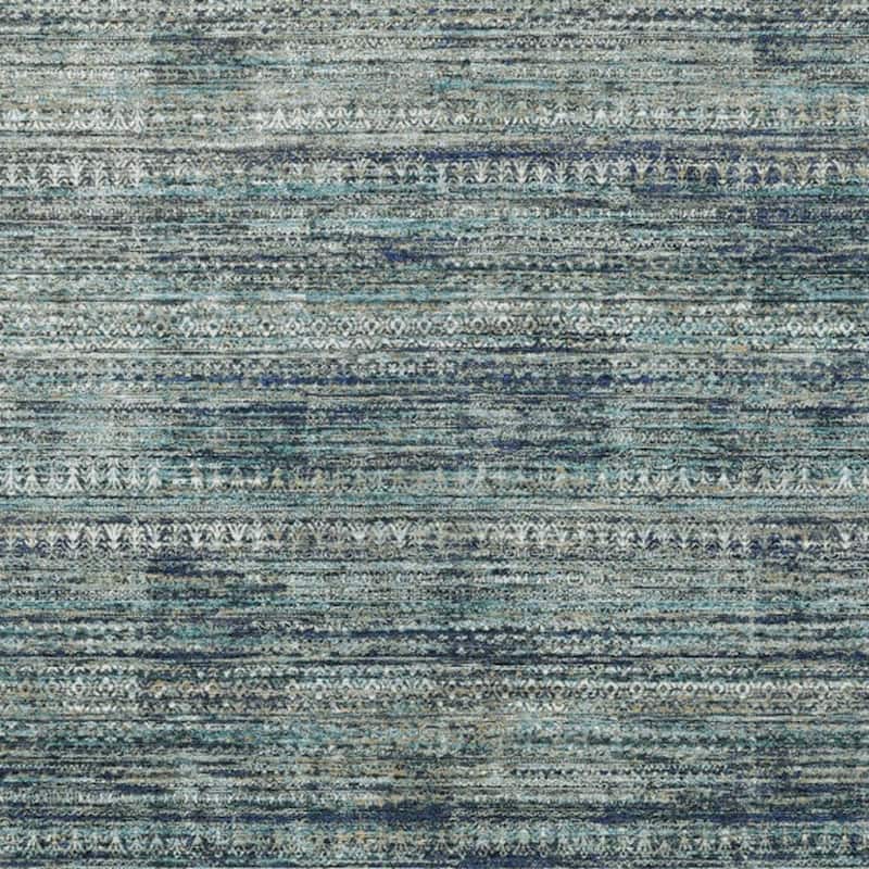 HomeRoots Striped Transitional Rectangle Outdoor Rug