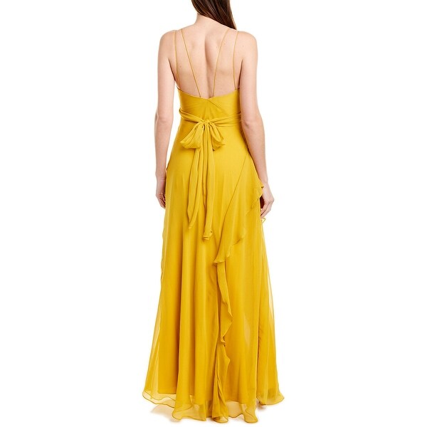 nicolas tie front maxi dress