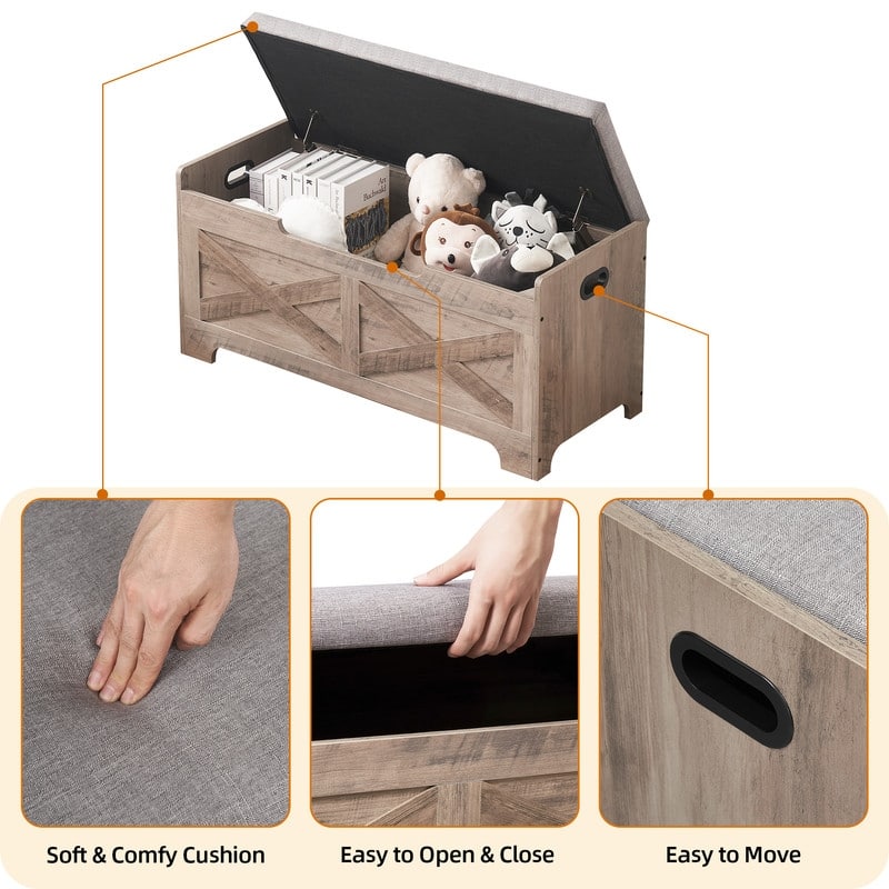 X-Shaped Storage Box Stool