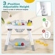 preview thumbnail 9 of 8, Gymax 6-in-1 Baby Activity Center w/Height Adjustable Board Detachable - Gray & White