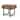 Magnussen Home Prescott Rustic Honey And Distressed Iron Rectangular End Table - 22''W x 26''D x 24''H
