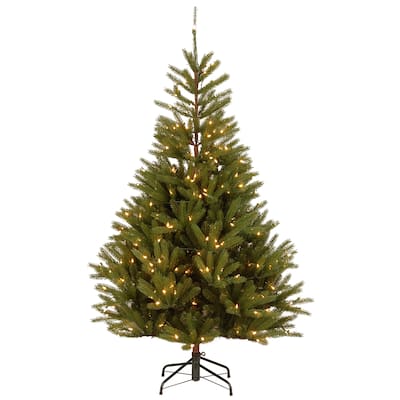 National Tree Company 7.5 ft. Topeka Spruce Tree with Clear Lights - 7.5 Foot