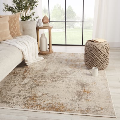 Lyford Abstract Gray/ Gold Area Rug