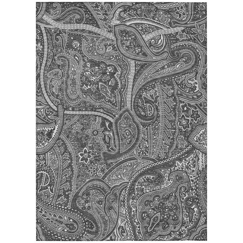 Machine Washable Indoor/ Outdoor Chantille Traditional Paisley Rug
