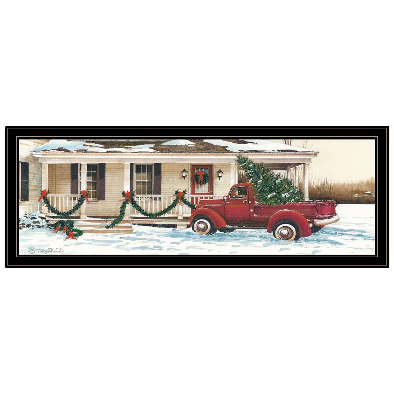HomeRoots Preparing for Christmas Black Framed Wall Art