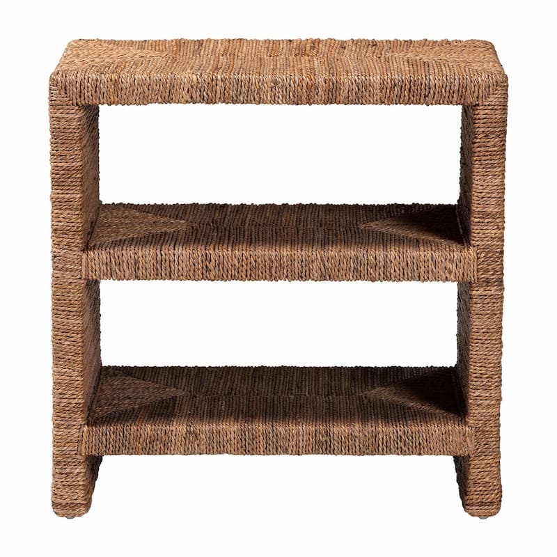 Liza Bohemian Natural Seagrass End Table