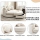 preview thumbnail 41 of 57, Roomfitters Modern 360° Swivel Barrel Chair with Hidden Storage Ottoman, Chenille Upholstery and Four Pillows