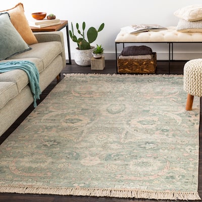 Artistic Weavers Tina Sage Hand-woven Vintage Floral Area Rug