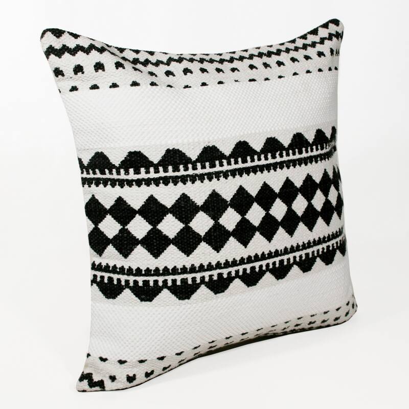 Sevita Modern Mosaic Geometric Stripe Throw Pillow