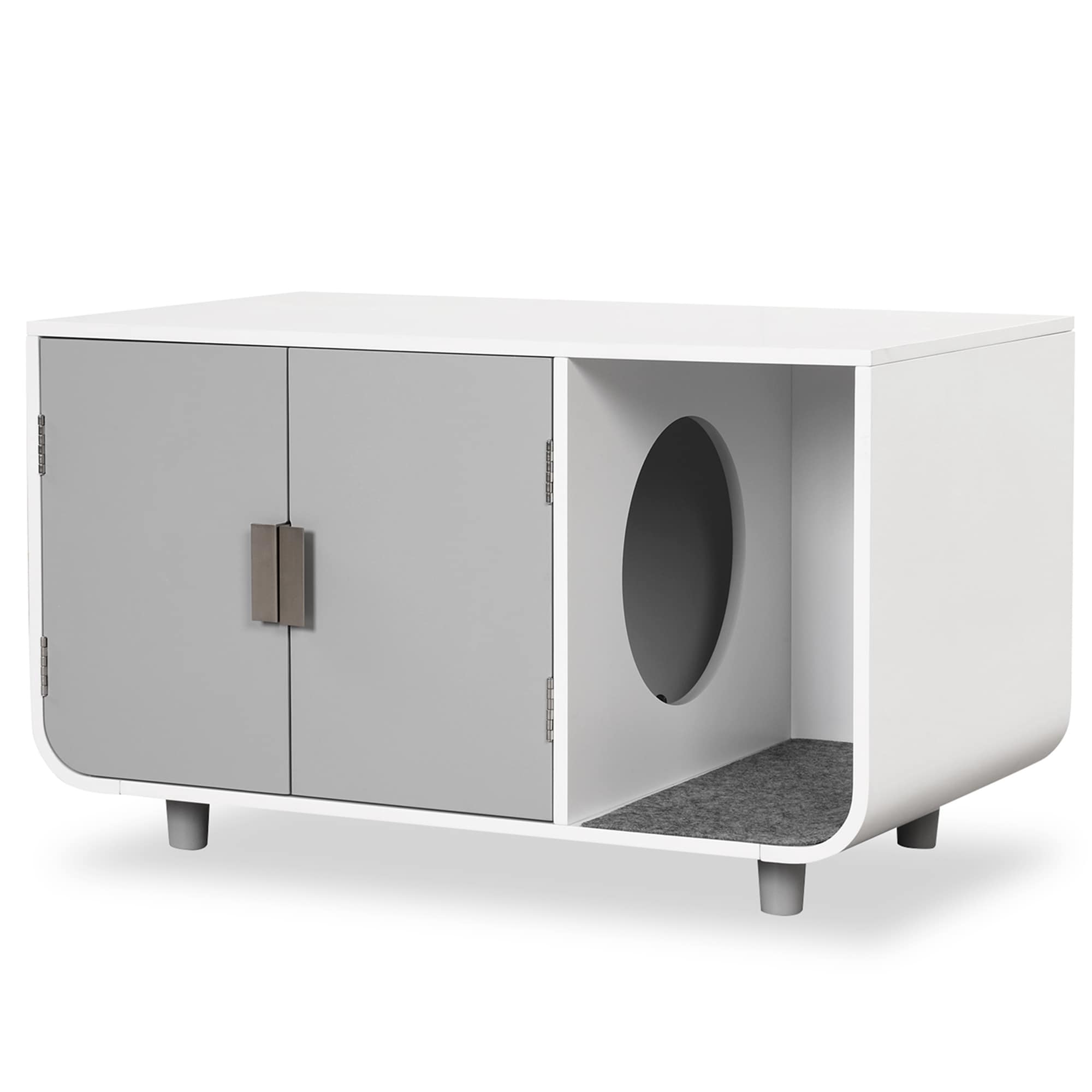 Cat Box Side Table Hzuaneri Cat Litter Box Enclosure, Hidden