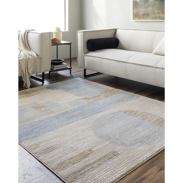 slide 2 of 6, Livabliss Allegro Mid Century Modern Geometric Area Rug 6' 7" x 9'