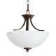 preview thumbnail 1 of 5, Quorum International Reyes 3 Light 16" Wide Pendant Oiled Bronze