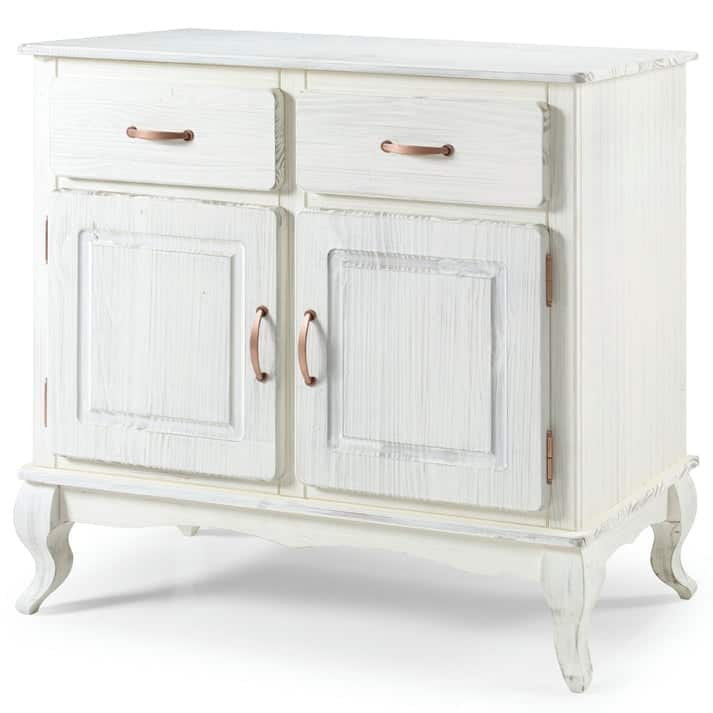 Wood Buffet Sideboard Green | Furniture Dash - White distressed