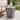 EXTERIENCE 16.6 Inch Trapezoid Outdoor Side Table, Weather‑Resistant Trapezoid End Table, for Patio Poolside Backyard