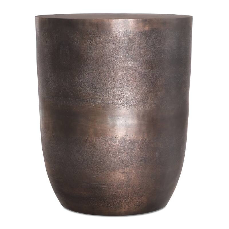 WYNDENHALL Beacon Cast Aluminum Metal Accent Table - 16.5" d x 16.5" w x 20" h