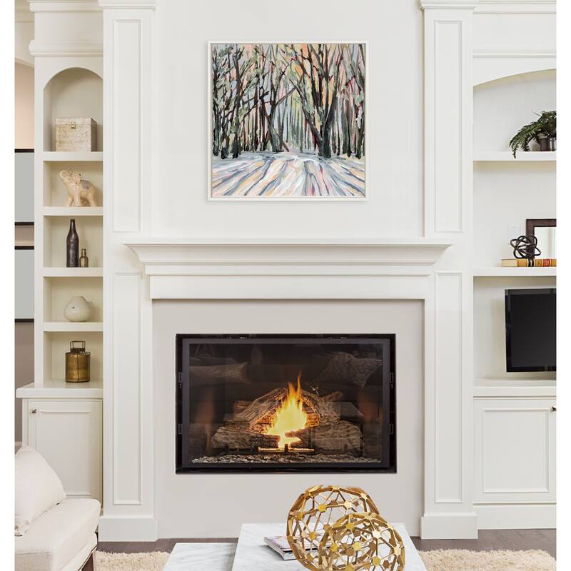 Kate and Laurel Sylvie Vermont Framed Canvas by Emily Kenney