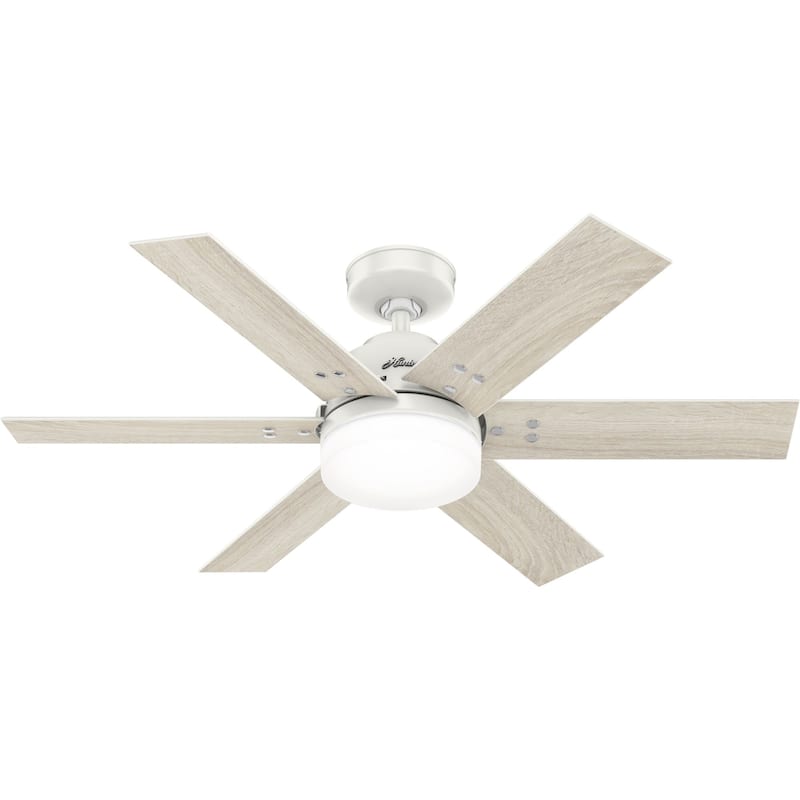 Hunter 44" Pacer Ceiling Fan with LED Light Kit and Handheld Remote - Modern Farmhouse, Transitional