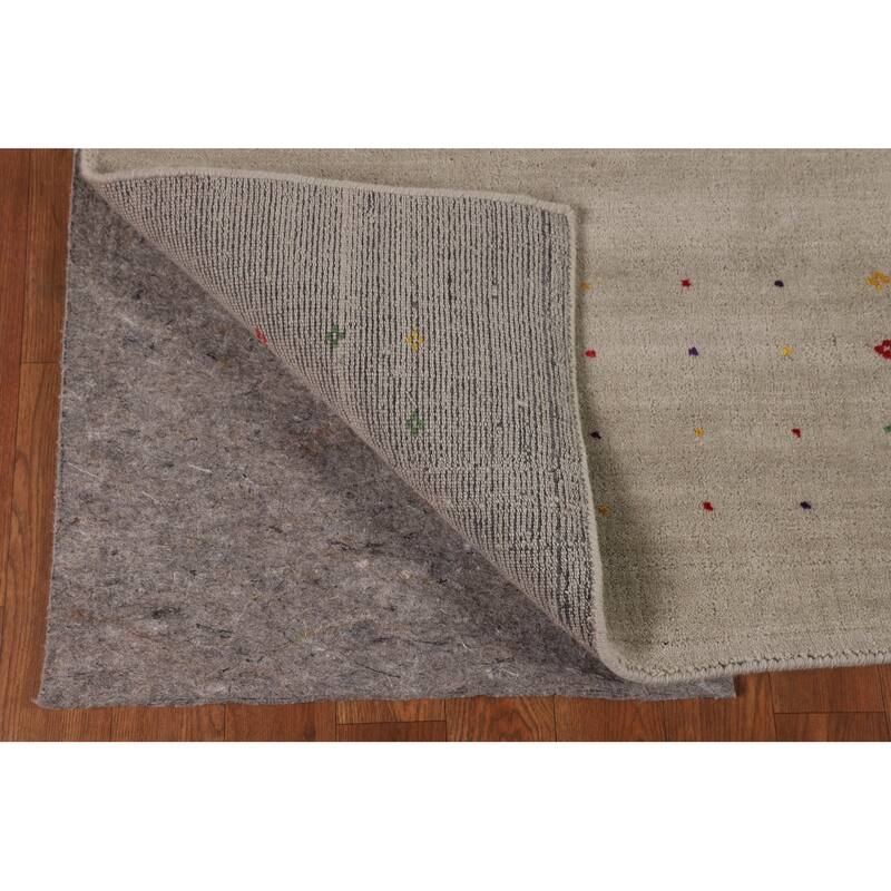 Tribal Gabbeh Oriental Area Rug Handmade Wool Carpet - 5'6"x 7'10"