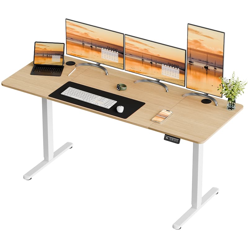 Futzca Height Adjustable Electric Standing Desk, Computer Office Desk