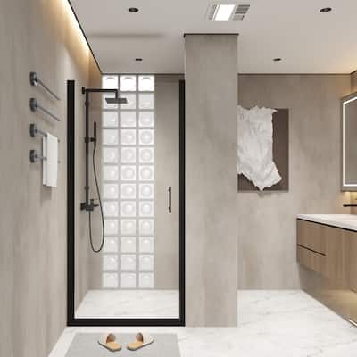24x72 Inch Half Frame Pivot Shower Door