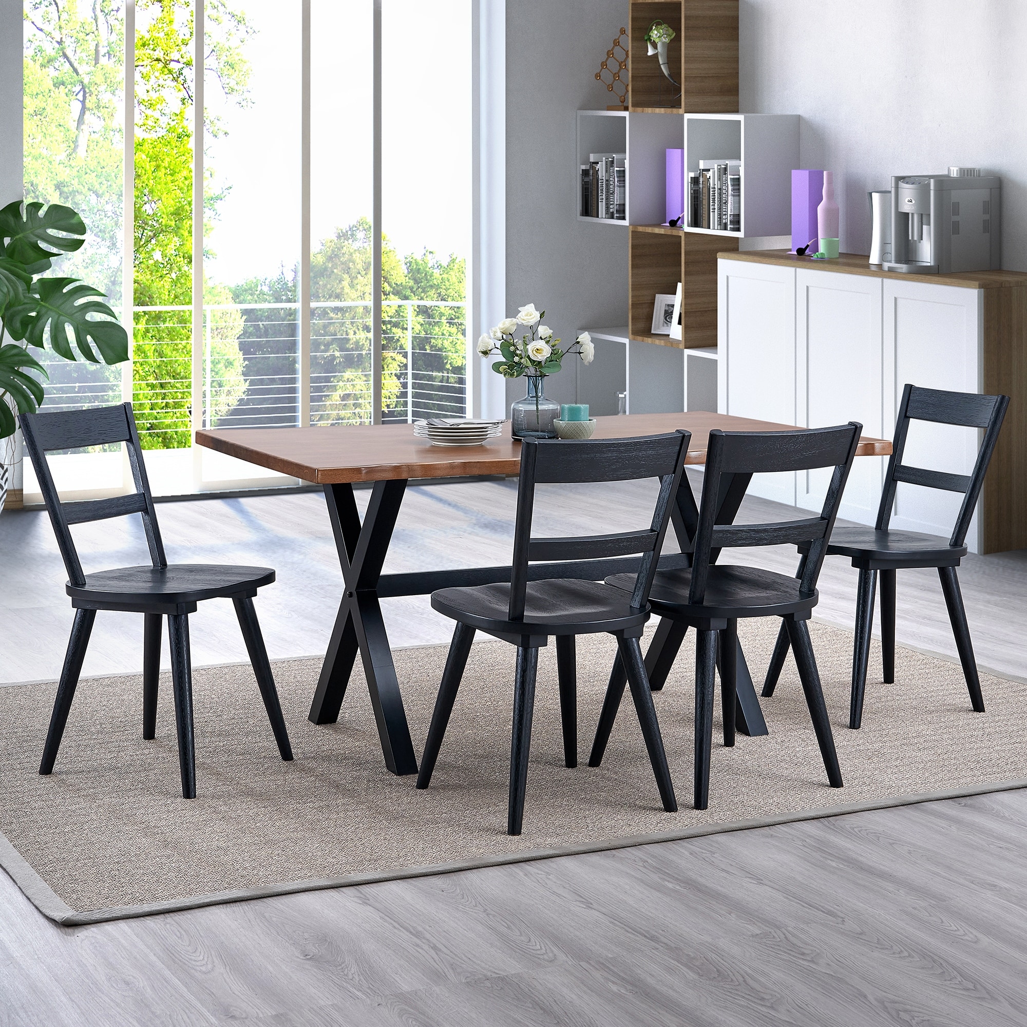 Wire Brushed 17.5 Wide Ladder Back Dining Chairs Bed Bath Beyond 40879888