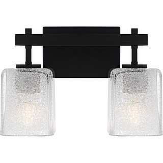Brenthouse 2-Light Matte Black Bath Light