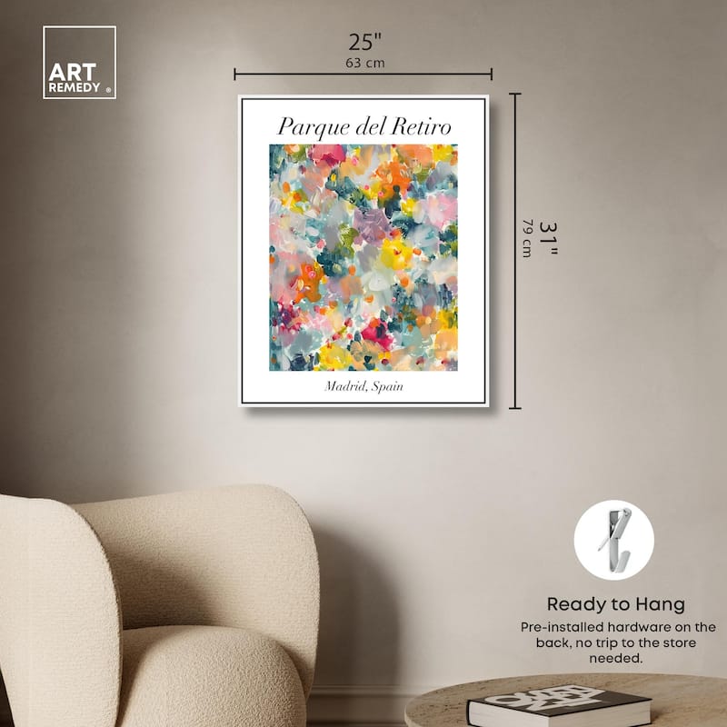 Retiro Park Canvas by Art Remedy