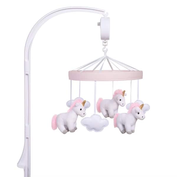 slide 2 of 4, Unicorn Musical Crib Mobile - 15 in x 24 in x 10 in
