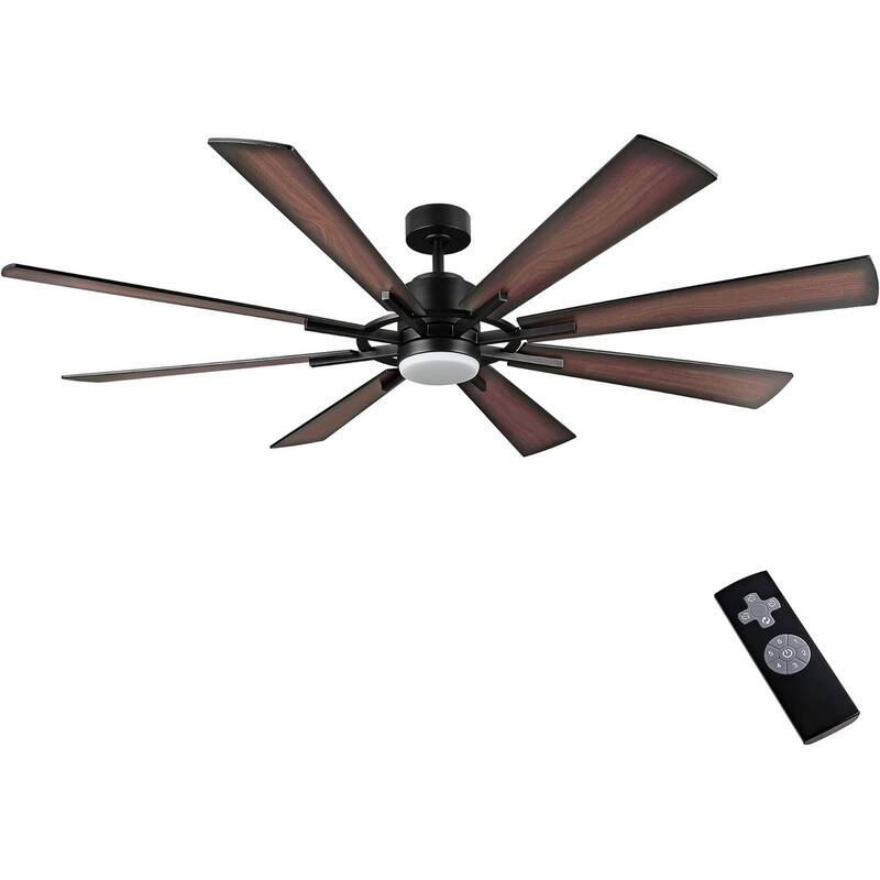 AeroBlade 80" 8-Blade 6-Speed Ceiling Fan with LED Light