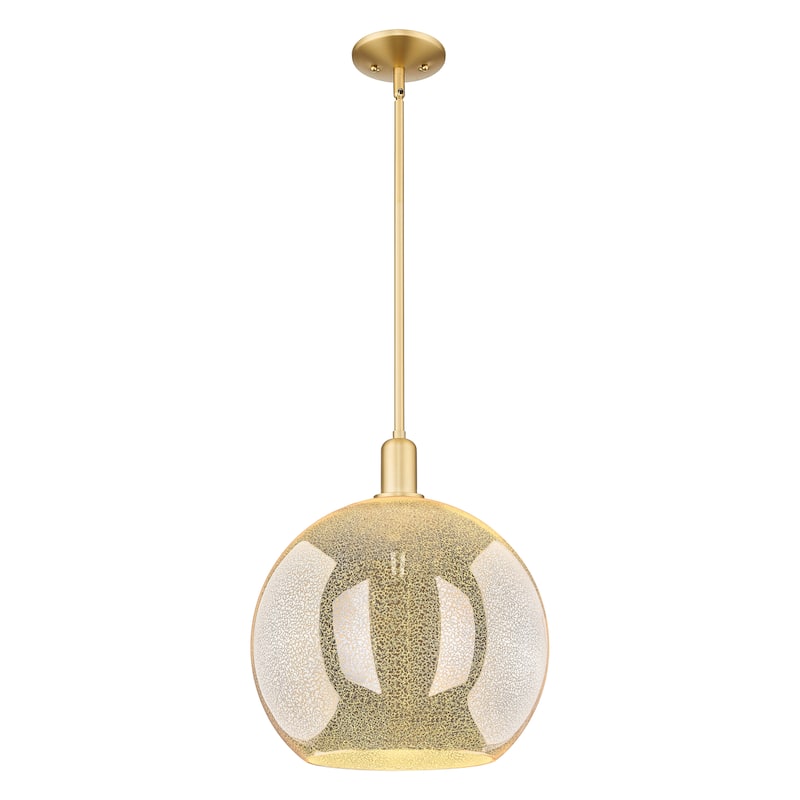 Innovations Lighting Endless Possibilities Arcadia - Athens - 1 Light 14" Stem Hung Mini Pendant - Mercury/Satin Gold