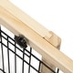 preview thumbnail 15 of 15, 38"-71" Adjustable Freestanding Pet Gate - Natural Wood Design for Doorways and Stairs