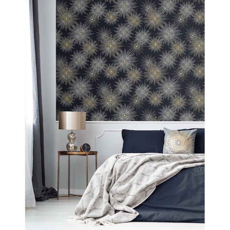 NextWall Starburst Geo Peel and Stick Wallpaper