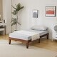 preview thumbnail 18 of 26, Basic Bed Frame Twin Wooden Bed