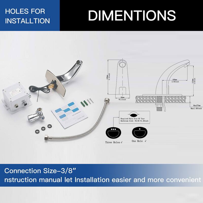 WIZ Automatic Sensor Touchless Bathroom Faucet