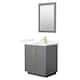 Option Dark Gray, Gold Trim, Giotto Quartz Top