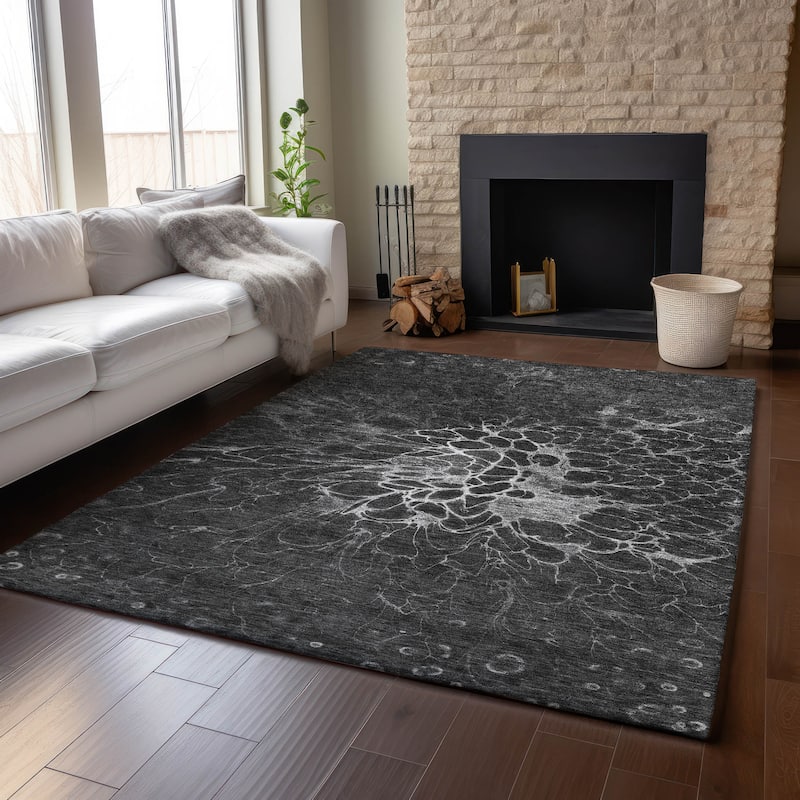 Premium Washable Super Soft Modern Floral Mayfield Rug