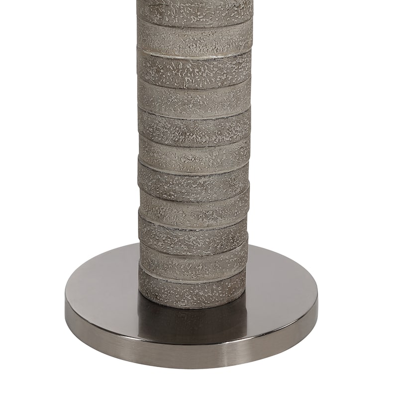 Everren Moringa 72.0" Height Floor Lamps, Warm Charcoal Grey