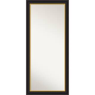 Sierra Non-Beveled Wood Framed Full-Length Floor Leaner Mirror