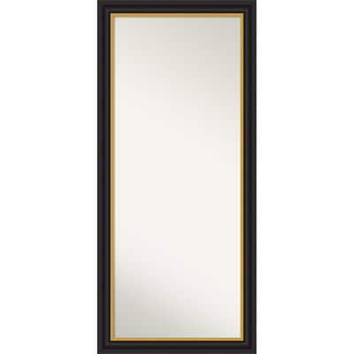 Sierra Non-Beveled Wood Framed Full-Length Floor Leaner Mirror