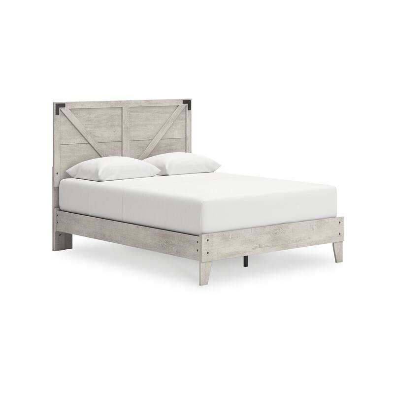 Signature Design by Ashley Shawburn White Platform Bed