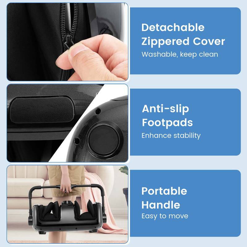 Costway Foot & Calf Massager Vibration Compression Electric Leg - See Details