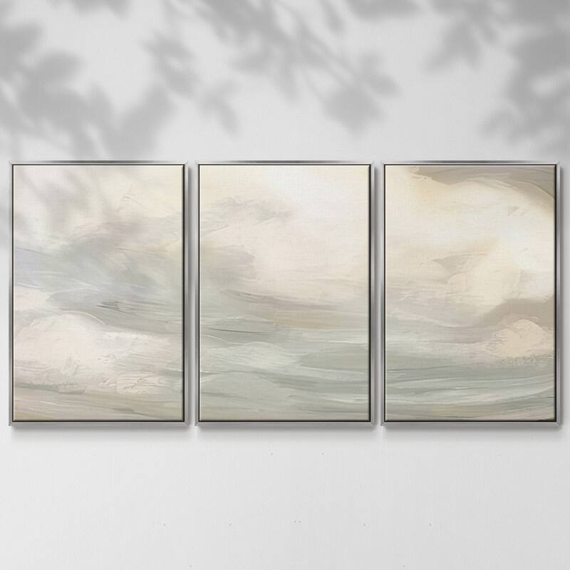 Muted Sky Horizon I - Multi Piece Framed Canvas