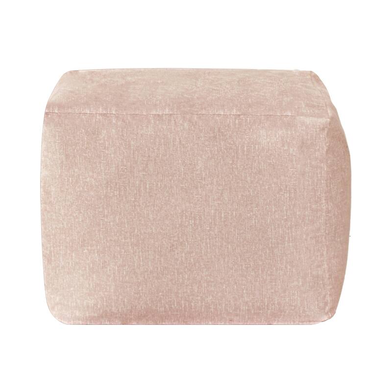 CraftPorch Glam 24 Inch Velvet Upholstered Pouf