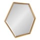 preview thumbnail 30 of 35, Kate and Laurel Calter Hexagon Framed Wall Mirror 30x34.6 - Gold