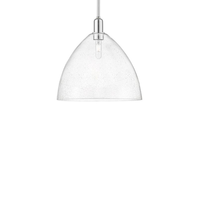 Innovations Lighting 716-1S-18-16 Bristol Pendant Bristol 16" Wide - Polished Chrome / Seedy