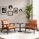 preview thumbnail 13 of 16, Costway Mid Century Accent Chair Tufted Reading Armchair Solid Rubber - See Details