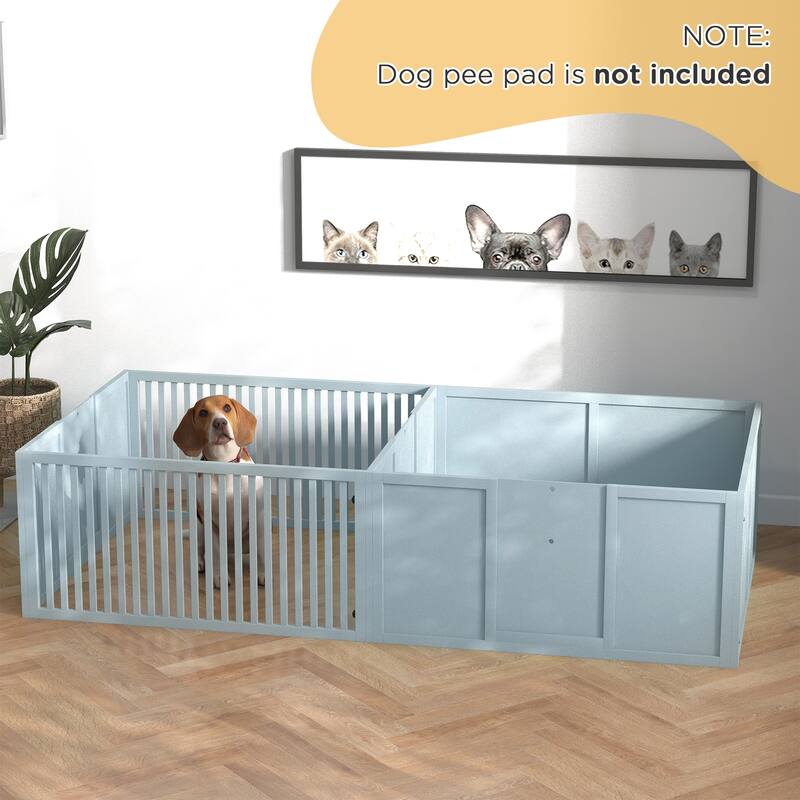 Box for Dogs Built for Mother's Comfort,with Removable Doors, Puppy Playpen for Indoors, Newborn Puppy Supplies & Essentials