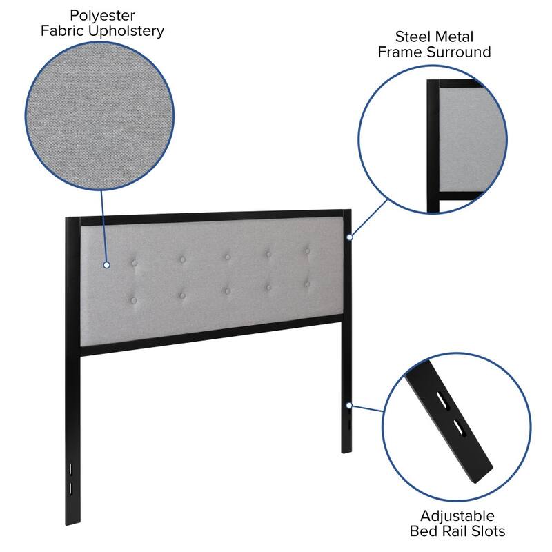 Metal Tufted Upholstered Headboard - Modern Headboard