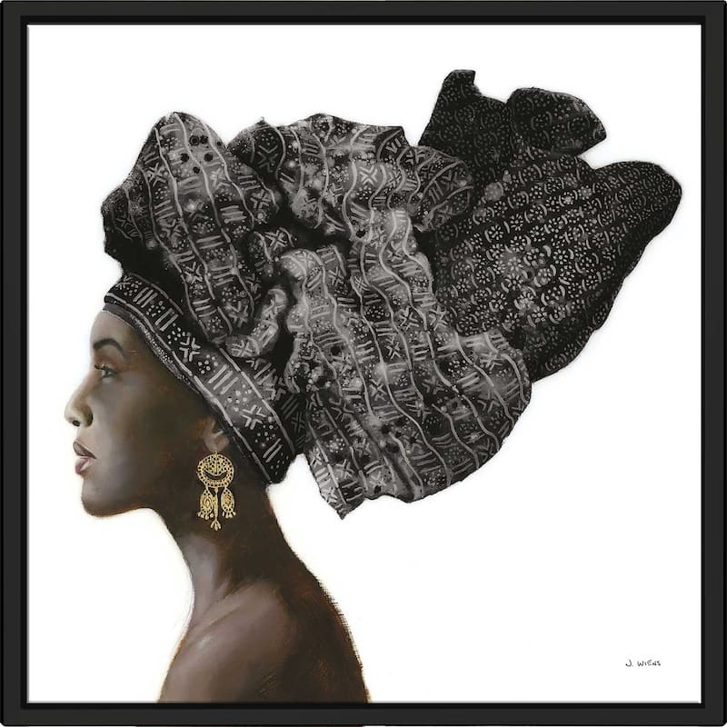 "Pure Style Black" Print on Floating Canvas